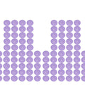 Premium 6 Inch Ceramic Sanding Discs With Hook Loop Backing arranged in rows showcasing vibrant purple color and design.