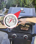 Lid Temperature Gauge Replacement For Grill Thermometer G432-8L00-W1 Easy Swap For 4 And 6 Burner Advantage Series Grills 2015 And Newer And Tru Infrared 2 Burner Models With Three Eighths Inch Hole on Char-Broil grill lid