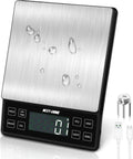 Pro Grade Kitchen Scale For Meal Prep And Baking, 11Lb Capacity, Precise 0.1g 0.01oz Graduation, Rechargeable Digital Scale With Nine Units