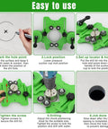 QWLWBU diamond hole saw kit with 16 bits and double suction cups on green guide jig for tile drilling (0.24–1.97 in).