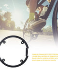 Cyclist with Chainring Guard For Mountain And Road Bikes 44T Sprocket Protector Crankset Shield in foreground
