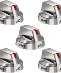 Burner Control Dial Knob Replacement For Gas Range Stove 5 Pack Compatible With NX58H5600SS NX58F5700WS NX58H5650WS NX58J7750SS