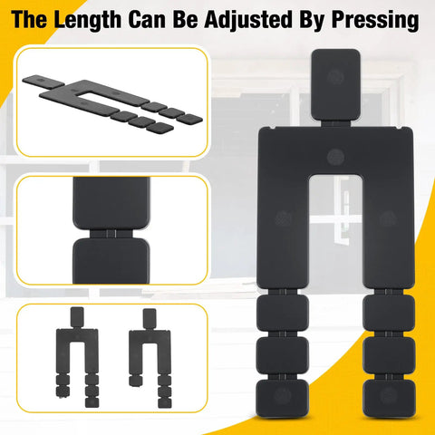 No Sweat Setup Bulk Pack 2500 Pcs Black Plastic Stack Shims For Door And Window Leveling 1X16 X 3X5 Inches flexible adjustable shims.