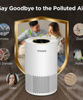 Powerful H13 True HEPA Air Purifier For Large Rooms Up To 1200 Sq Ft With Fragrance Sponge, Timer, And Multi Stage Filter