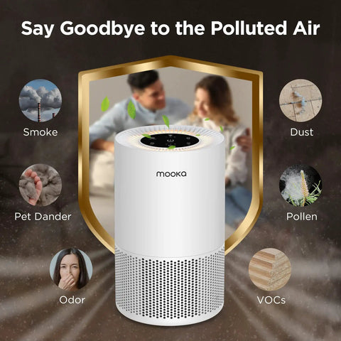 Powerful H13 True HEPA Air Purifier For Large Rooms Up To 1200 Sq Ft With Fragrance Sponge, Timer, And Multi Stage Filter
