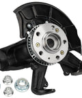 Front Left Wheel Hub Bearing And Steering Knuckle Assembly For VW Beetle Cabrio 2010 And Beetle 1998 To 2010 Golf 1999 To 2010 Jetta 1999 To 2005 Driver Side Replacement OEM Grade Heavy Duty Easy Install