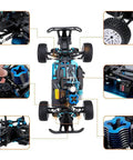 Top view of 1 To 10 Scale Nitro RC Truck 4WD Off Road Beast For Adults Two Speed Remote Control Car with Methanol Fuel Power Igniter