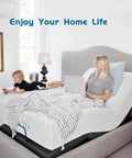 Woman and child on adjustable bed using Three Piece Switching Power Supply Adapter Kit Replacement Parts For Adjustable Bed Bases