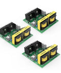 Three 40KHz Ultrasonic Cleaner Drive Board Kit With Adjustable Power 60W To 180W 110V 220V PCB Module shown from top angle