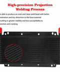 Premium Transmission Cooler Kit for Subcompact Cars, high-precision projection welding, black aluminum, 11 x 5.88 x 0.7 inches