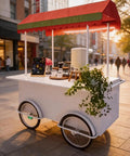 Hustle Made Easy With This Heavy Duty Outdoor Vending Cart, Weatherproof Canopy Design and smooth ride wheels.