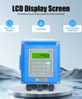 LCD screen of Ultrasonic Water Flow Meter Workhorse For Bi Directional Flow And Real Time Control And Monitoring Liquid Flow Meter
