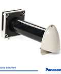 Passive Inlet Vent For Consistent Home Airflow And Clean Indoor Air Quality, Easy Install With 4 Inch Oval To 3 Inch Round Duct Adapter angled view