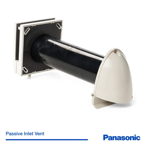 Passive Inlet Vent For Consistent Home Airflow And Clean Indoor Air Quality, Easy Install With 4 Inch Oval To 3 Inch Round Duct Adapter angled view