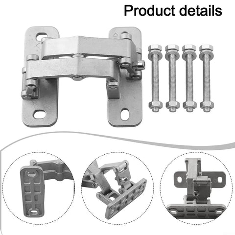 180 Degree Concealed Stainless Steel Door Hinge Beefy Heavy Duty Thick Material Supports Up To 70kg with bolts
