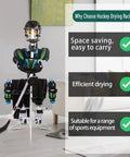 Heavy Duty Metal Hockey Gear Drying Rack For Drying And Storing Adult And Kid Equipment Space Saving Sports Gear Organizer in living room