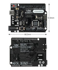 ATmega32U4 Arduino Compatible Microcontroller Board With USB Type C Cable, DIY Starter Kit, 7 To 12V Input, 16MHz Clock, 20 Digital IO Pins With PWM, 2.5KB SRAM, Ideal For Prototyping Projects And Learning Electronics. black Leonardo R3 board, 68.2mm x 52.6mm