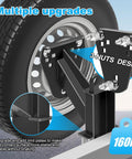 Stake Pocket Spare Tire Carrier For Trailers Heavy Duty Spare Tire Mount Bracket In Powder Coat Black Steel cross-section view