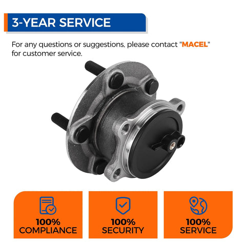 Rear Wheel Hub Bearing Assembly With Encoder ABS Fits Mazda 6 2014 Through 2020 And Mazda CX5 2013 Through 2020 product image