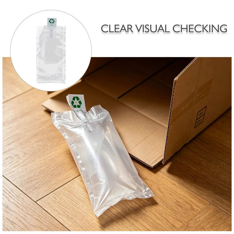 Inflatable Air Pillows for Shipping 200 Pack PE Film Cushion Bags to Prevent Movement and Scratching, Dope Storage Hack for High Volume Fulfillment Centers Packaging Supplies in open box
