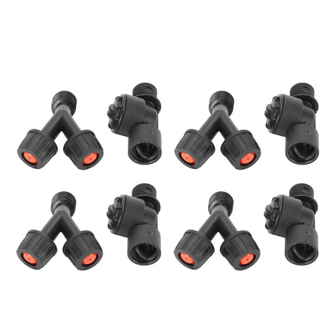 Sprayer Nozzle 0.7 Inch Thread Plastic Nozzle For Water Saving Irrigation And Spraying, Dual Drip Proof Design