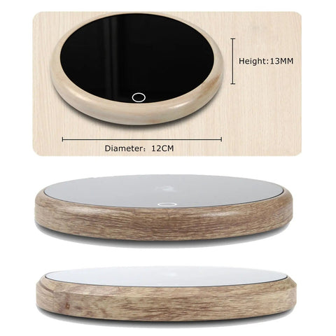 Electric Coffee Mug Warmer And Bottle Cooler With Smart Touch Temperature Controls, 12CM diameter, 13MM height for home or office use.