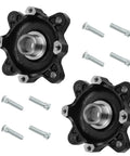 Front Left And Front Right Wheel Hub Set For Polaris Ranger And RZR UTVs Fits 2009 To 2014 Ranger 700 800 4X4 Crew 6X6 Diesel 900 570 ACE 570 900 OEM Replacement Bearing Hub Assembly, forged aluminum hubs with 8 studs