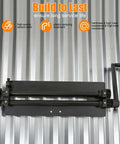 Pro Grade Sheet Metal Bead Roller for Beading and Flaring 18 Inch Throat Depth Heavy Duty Beading Tool on metal background