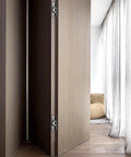 Hidden Door Hinges 7 Inch Set Heavy Duty Concealed Hinges Adjustable 180 Degree 3D Invisible Hinges For Secret Doors With Smooth Close And High Weight Capacity Up To 177 Lb Pacify installed