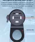 Quad Series Mountain Bike Phone Mount With Quick Lock And Release For Aluminum Handlebar Stem with aerospace-grade aluminum