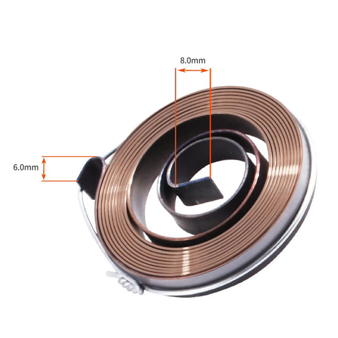 Coiled 2 Pack Drill Press Return Springs For Quill Assembly, 1.42 Inch Od, 0.03 Inch Thick, 0.31 Inch Width, 60Si2Mn Steel