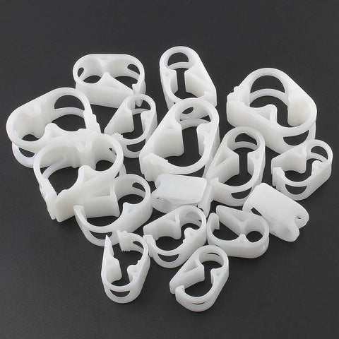 Heavy Duty Lab Grade Plastic Tubing Clamps Kit For Easy Flow Control And Pinch Valve Tuning, adjustable hose set on display.