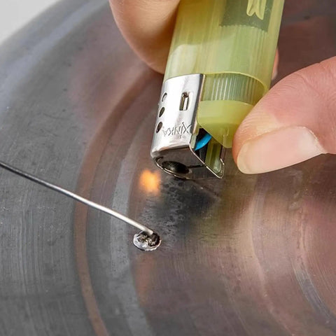 Using Go To Pro Grade Solder Wire With Fine Diameter Soft Melting For Clean Joints In Compact Electronics Repair Wire with lighter