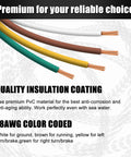 Close-up of color-coded 18AWG wires in 25 Ft Trailer Wiring Harness Extension Kit With 4 Way Flat Plug 5 Wire Male And 4 Wire Female Connectors