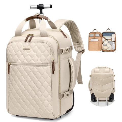 Rolling Laptop Backpack for Travel