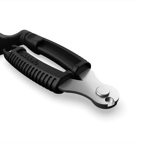 Pro-Winder All-In-One Guitar Tool With String Winder Cutter Bridge Pin Puller showing ergonomic black grip