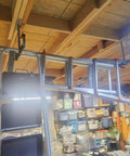 Overhead Garage Storage Rack Ceiling Mount Organizer For Tools, Bicycles, Fishing Rods, Ladders And Lumber Heavy Duty Steel
