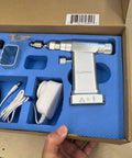 Premium Quality Veterinary Mini Bone Saw Built Different For Heavy Duty Orthopedic Drilling And Precision Oscillating Cuts Streamlined For Quick Surgery kit with motor and accessories.