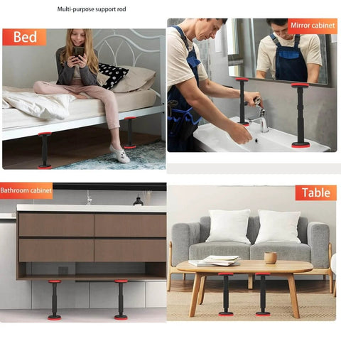 Adjustable Cabinet Support Poles For Upper Cabinet Installation And Sink Support Extends 7.1 To 17.3 Inches Heavy Duty