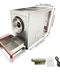 Heavy Duty Full Automatic Gas Coffee Roaster With Big 16.5 Lb Batch Rock Solid Food Grade Stainless Build dimensions and features