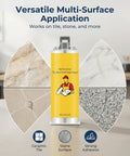 All In One Tile And Stone Crack Repair Kit with tiles and stone surfaces in background