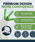 20 Inch Toilet Wiping Aid For Men And Women Multipurpose Personal Hygiene Tool features 4-prong grip highlighting secure tissue hold