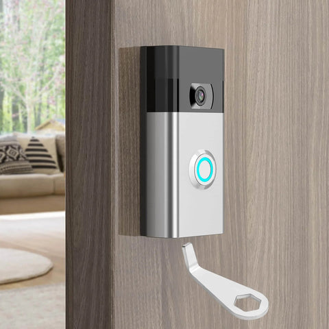 Ring Doorbell Tool Kit for Fast Battery Doorbell Install and Safe Removal All In One Screwdriver Key Tool Set attached