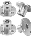 Four Pack 5mm Rigid Flange Shaft Coupling Connector Built With Badass Steel Grip For Diy Projects And Remote Control Cars Super Tough Motor Shaft Joints, silver metal couplers