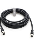 Pro Grade Vision Sensor Cable M12 17 Pin A Plug And Play Female Connector coiled on white background