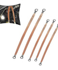 Five Pack Top Shelf Automotive Engine Grounding Straps Crafted From Flexible Copper Braid For Rock Solid Electrical Connections shown in a set.