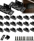 Heavy Duty L Shape Corner Brackets Set for Wood Furniture, Quick Fitting Shelf Supports, Tough As Nails 8 Pack Cabinet Connectors