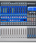 StudioLive Classic 16.0.2 USB Digital Console Mixer top view showing controls and faders for live sound.