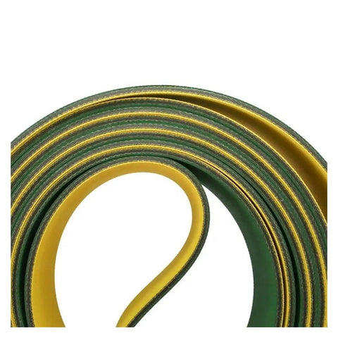 Beefed Up High Speed Flat Drive Belt For Textile Conveyors 120mm Wide By 2060mm Long Rubber Nylon Compound With Chip Base Layer Easy Install And Smooth Durable Power Transmission, coiled flat belt