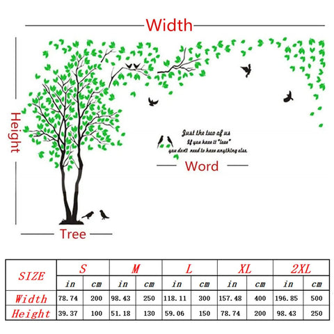 DIY 3D Tree Of Life Wall Art Decals In Silver For Living Room And Bedroom Dope Family Tree Mural Stickers Hallway Home Decor Backdrop Easy Splice Kit And Quick Install size chart with tree design.